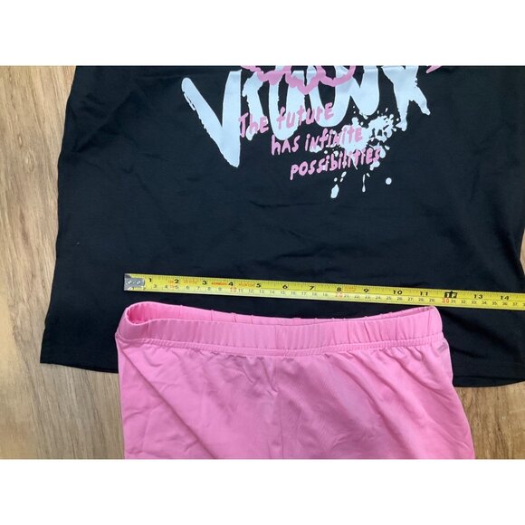 NWT Shein Kids Black and Pink Matching set " Future has Infinite Possibilities - Picture 7 of 13